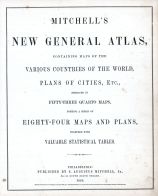 World Atlas 1864 Mitchells New General Atlas 